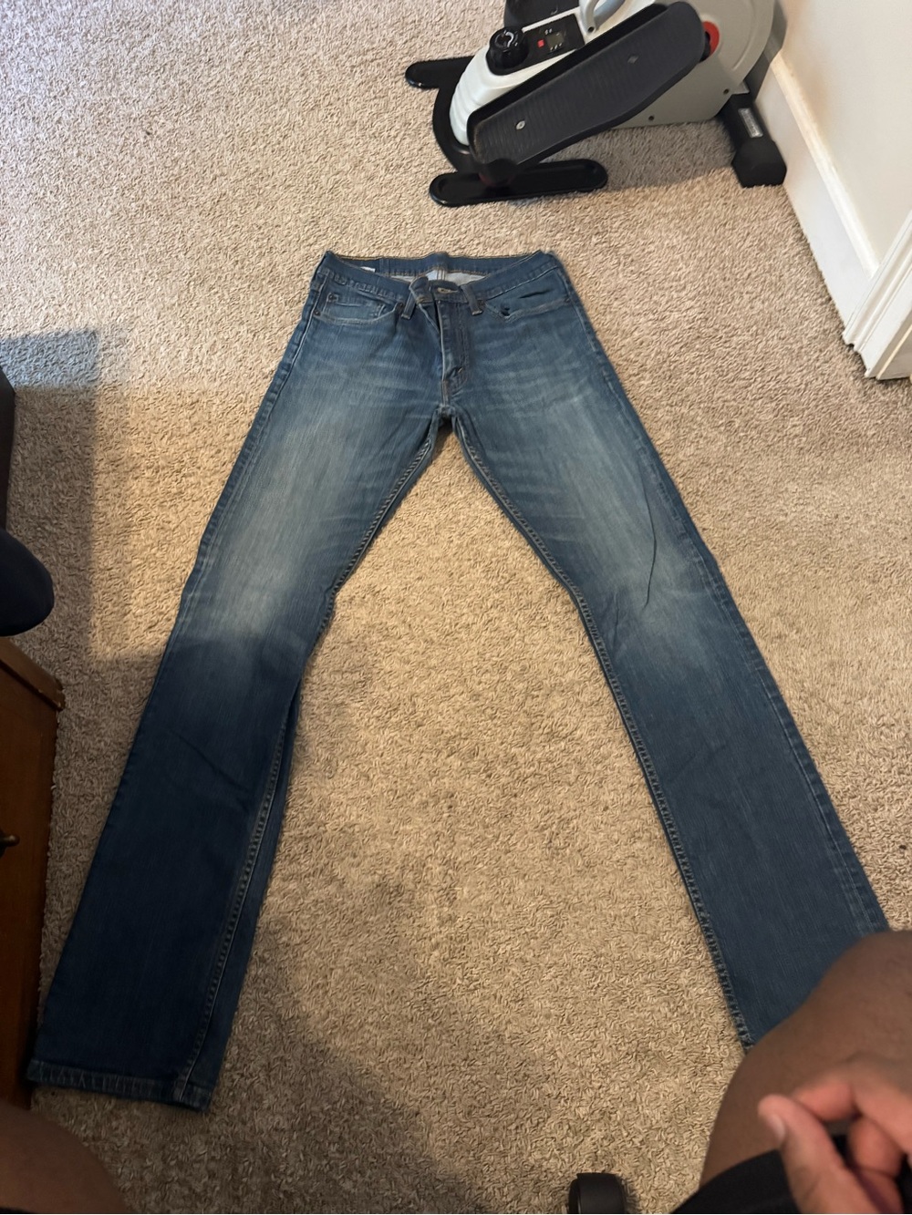 Levi's Medium Blue Denim Straight Leg Jeans